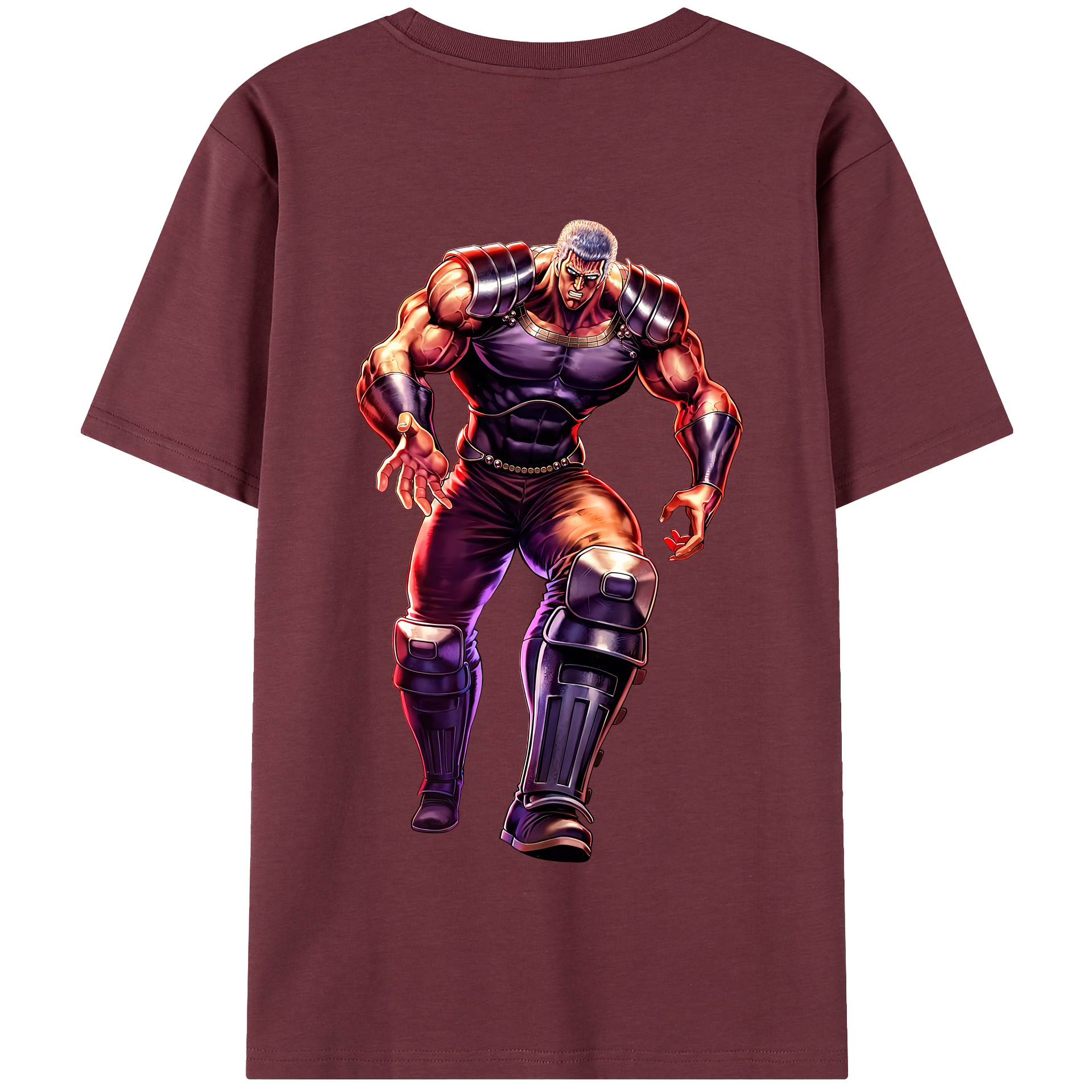 （画像用） 北斗の拳 Fist of the North Star 綿100％半袖Tシャツ（背面プリント）
